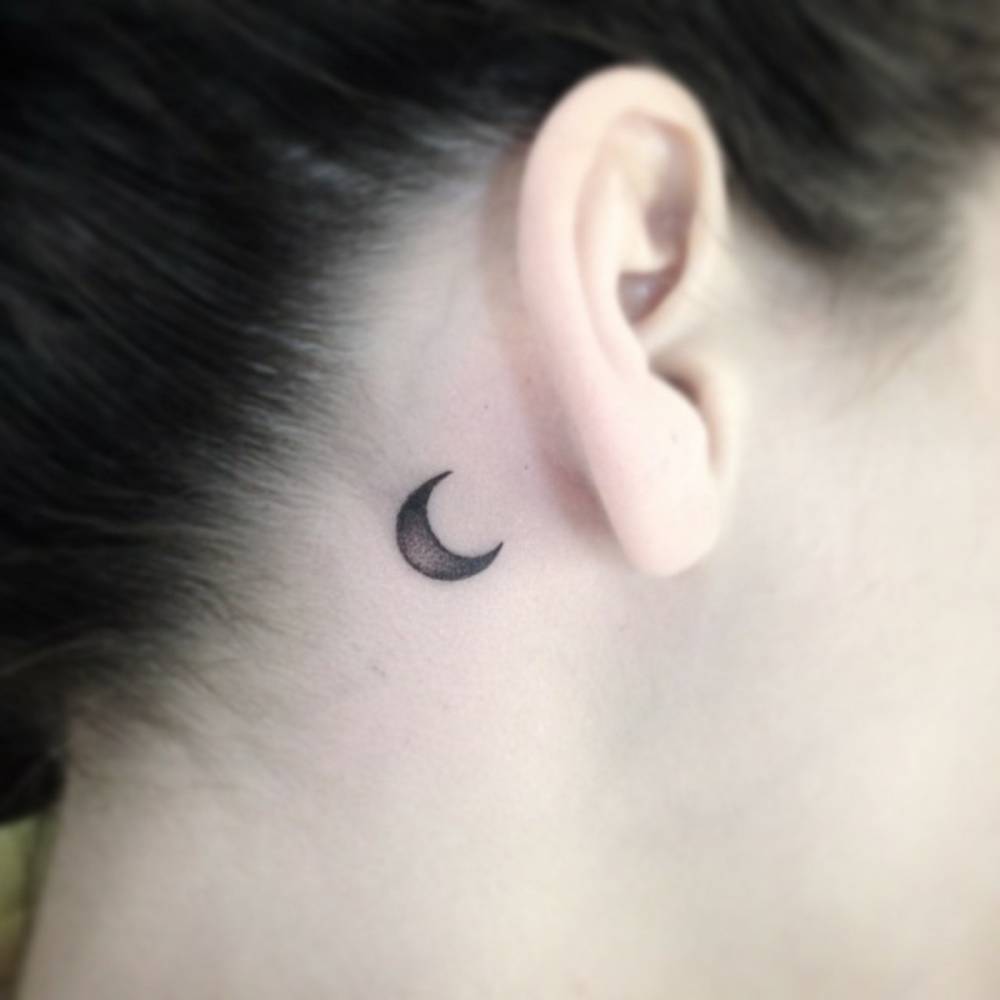 behind ear