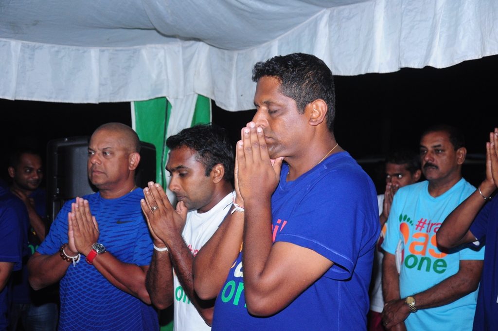From left – Sarinda, Mahela and Nathan